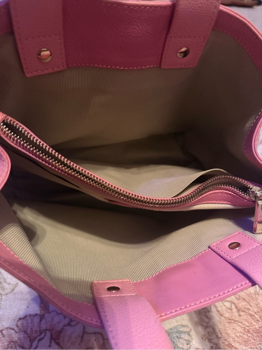 Furla Pink Leather Tote Bag - Picture 3 of 6